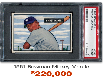 1951 Bouwman Mickey Mantle