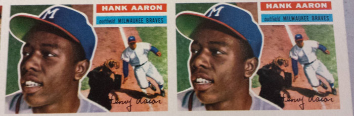 1956 Topps Baseball Series Uncut Sheet of 110 Cards