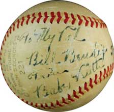 Babe Ruth William Bendix Single Signed Baseball PSA/DNA LOA